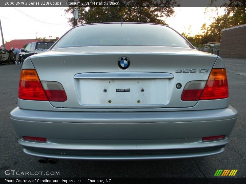 Titanium Silver Metallic / Black 2000 BMW 3 Series 328i Coupe