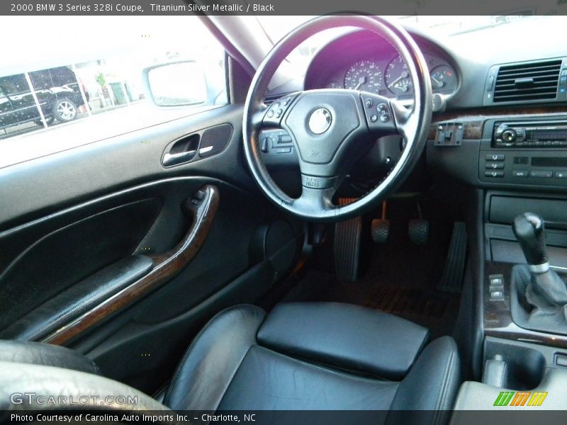 Titanium Silver Metallic / Black 2000 BMW 3 Series 328i Coupe