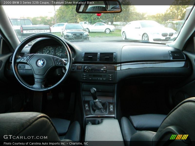 Titanium Silver Metallic / Black 2000 BMW 3 Series 328i Coupe