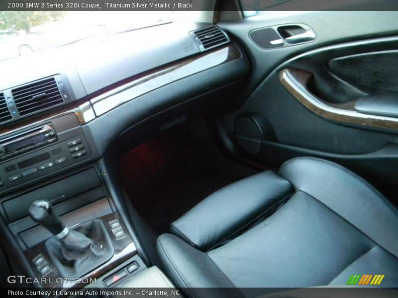 Titanium Silver Metallic / Black 2000 BMW 3 Series 328i Coupe
