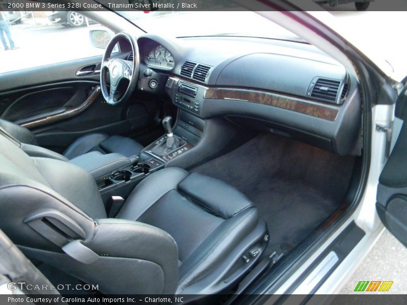 Titanium Silver Metallic / Black 2000 BMW 3 Series 328i Coupe