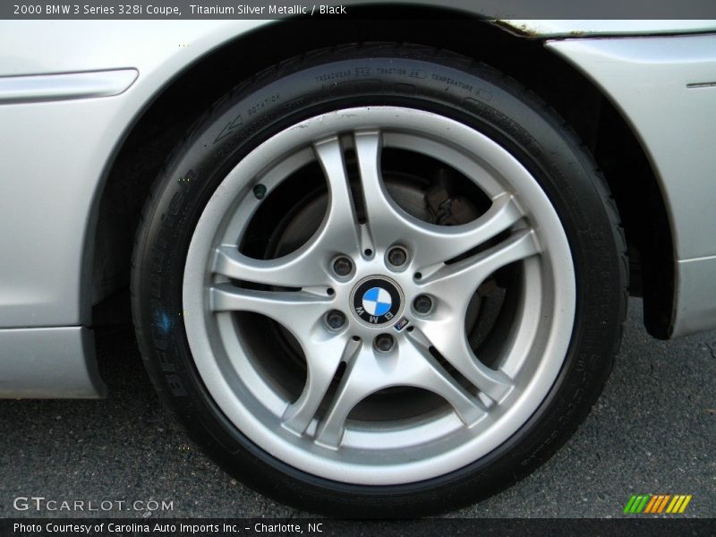 Titanium Silver Metallic / Black 2000 BMW 3 Series 328i Coupe
