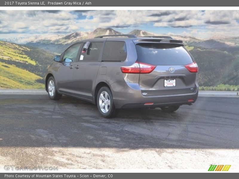 Predawn Gray Mica / Ash 2017 Toyota Sienna LE