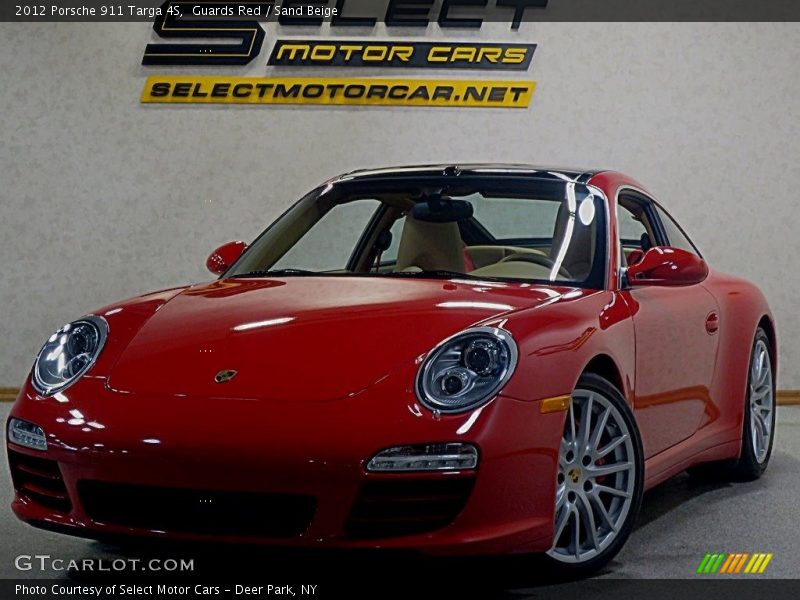 Guards Red / Sand Beige 2012 Porsche 911 Targa 4S