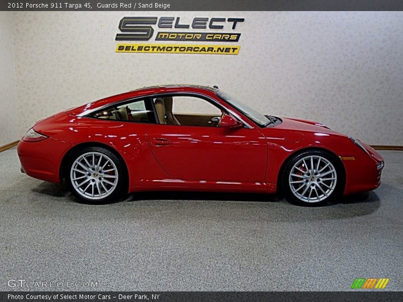 Guards Red / Sand Beige 2012 Porsche 911 Targa 4S