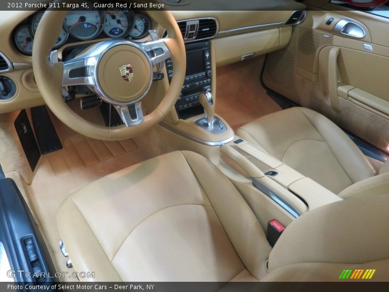 Guards Red / Sand Beige 2012 Porsche 911 Targa 4S