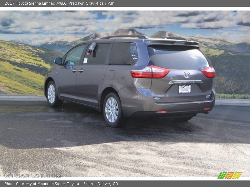 Predawn Gray Mica / Ash 2017 Toyota Sienna Limited AWD