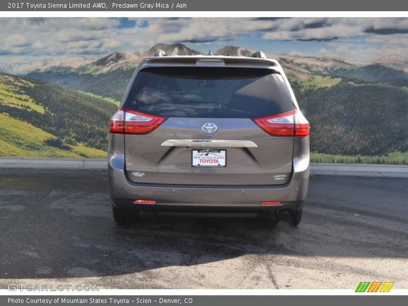 Predawn Gray Mica / Ash 2017 Toyota Sienna Limited AWD