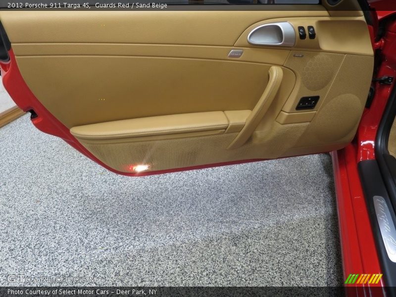 Guards Red / Sand Beige 2012 Porsche 911 Targa 4S