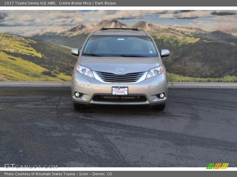 Creme Brulee Mica / Dark Bisque 2017 Toyota Sienna XLE AWD