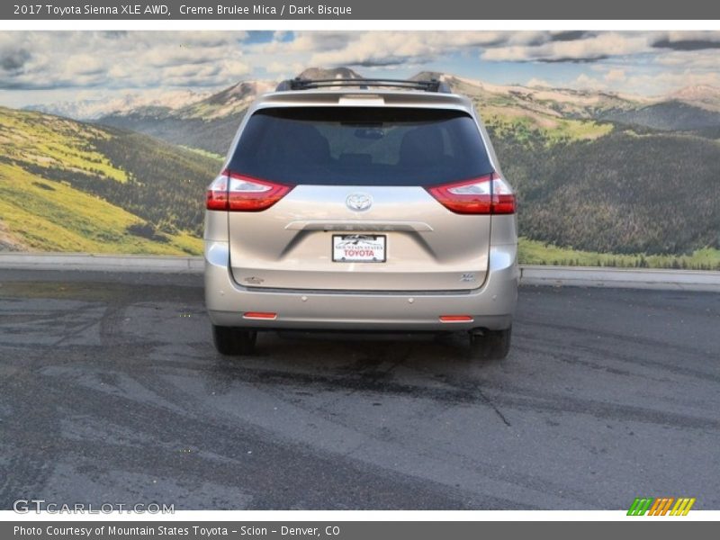 Creme Brulee Mica / Dark Bisque 2017 Toyota Sienna XLE AWD