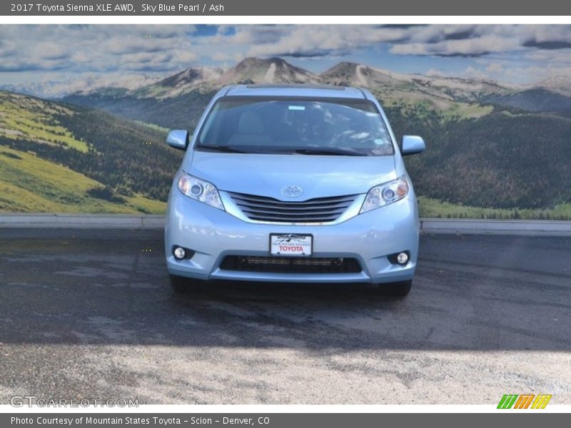 Sky Blue Pearl / Ash 2017 Toyota Sienna XLE AWD