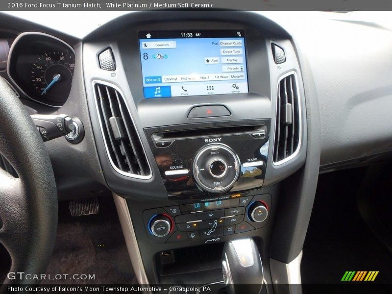 White Platinum / Medium Soft Ceramic 2016 Ford Focus Titanium Hatch