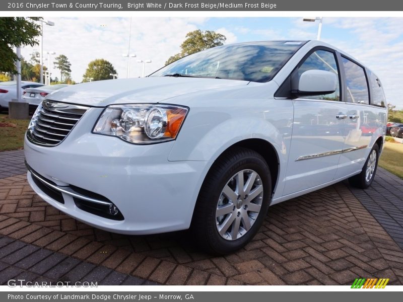 Bright White / Dark Frost Beige/Medium Frost Beige 2016 Chrysler Town & Country Touring