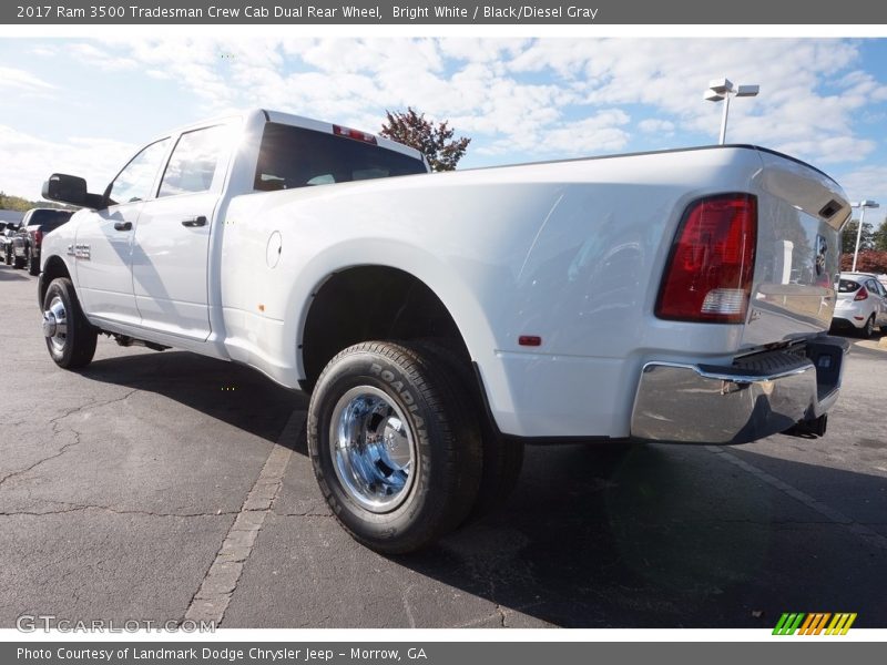 Bright White / Black/Diesel Gray 2017 Ram 3500 Tradesman Crew Cab Dual Rear Wheel