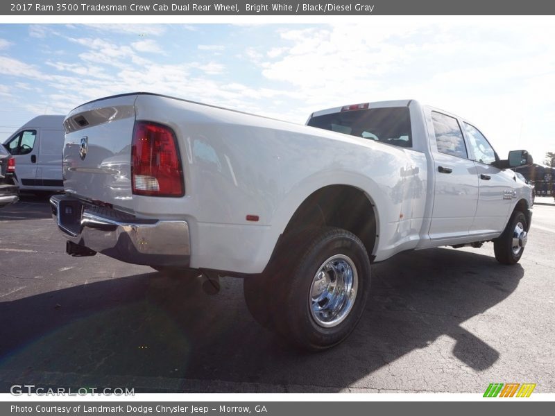 Bright White / Black/Diesel Gray 2017 Ram 3500 Tradesman Crew Cab Dual Rear Wheel