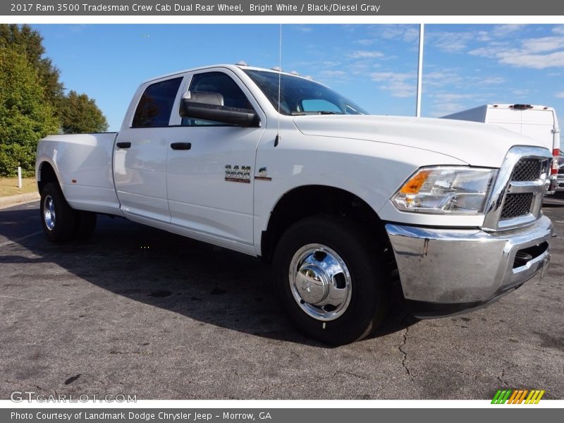 Bright White / Black/Diesel Gray 2017 Ram 3500 Tradesman Crew Cab Dual Rear Wheel