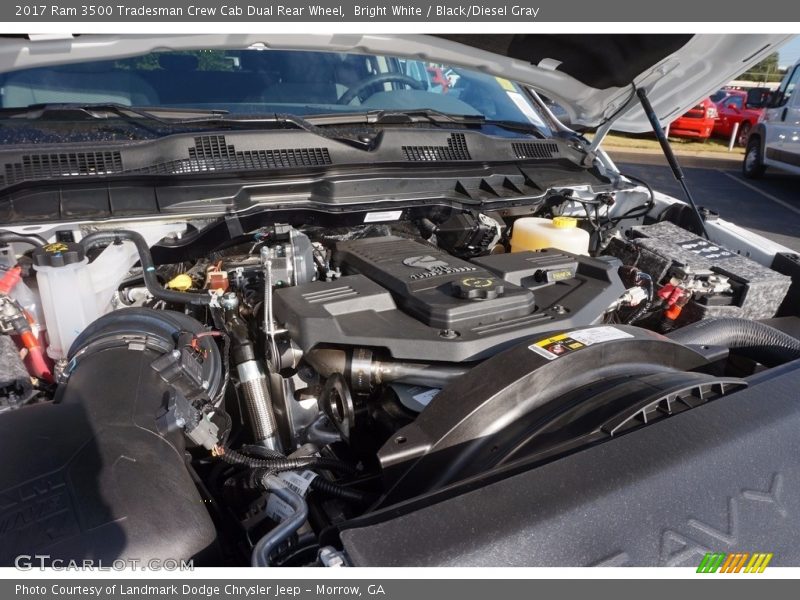 Bright White / Black/Diesel Gray 2017 Ram 3500 Tradesman Crew Cab Dual Rear Wheel