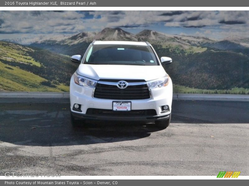 Blizzard Pearl / Ash 2016 Toyota Highlander XLE
