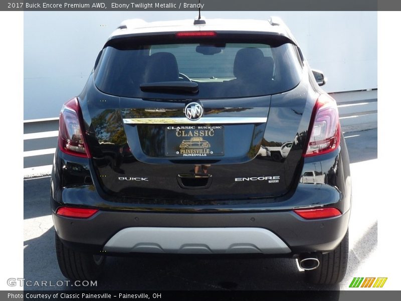 Ebony Twilight Metallic / Brandy 2017 Buick Encore Premium AWD