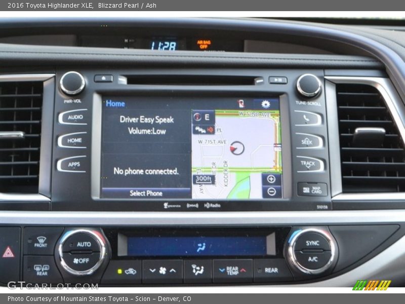 Blizzard Pearl / Ash 2016 Toyota Highlander XLE
