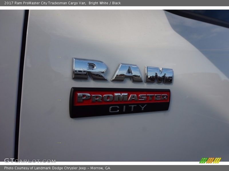 Bright White / Black 2017 Ram ProMaster City Tradesman Cargo Van