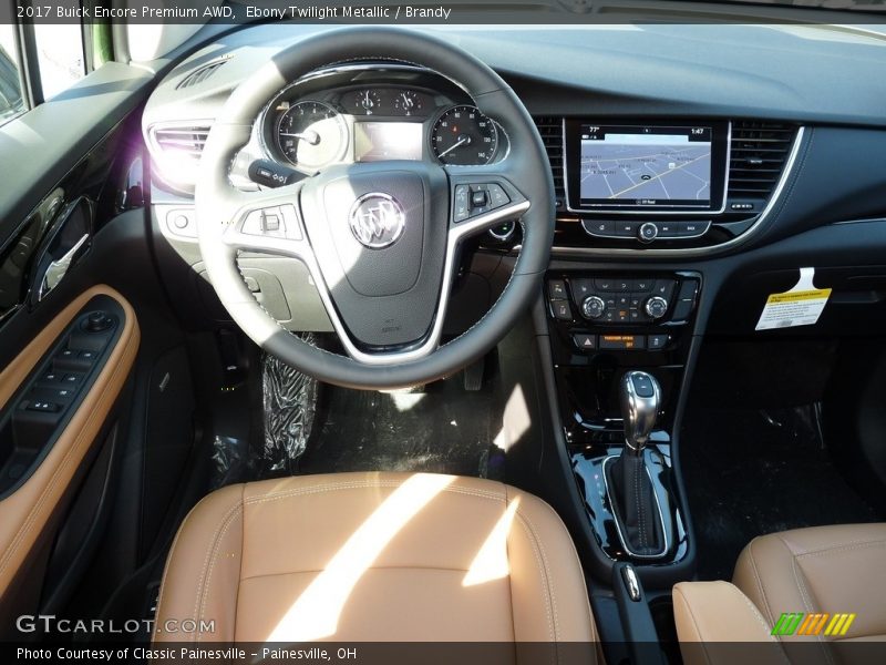 Ebony Twilight Metallic / Brandy 2017 Buick Encore Premium AWD