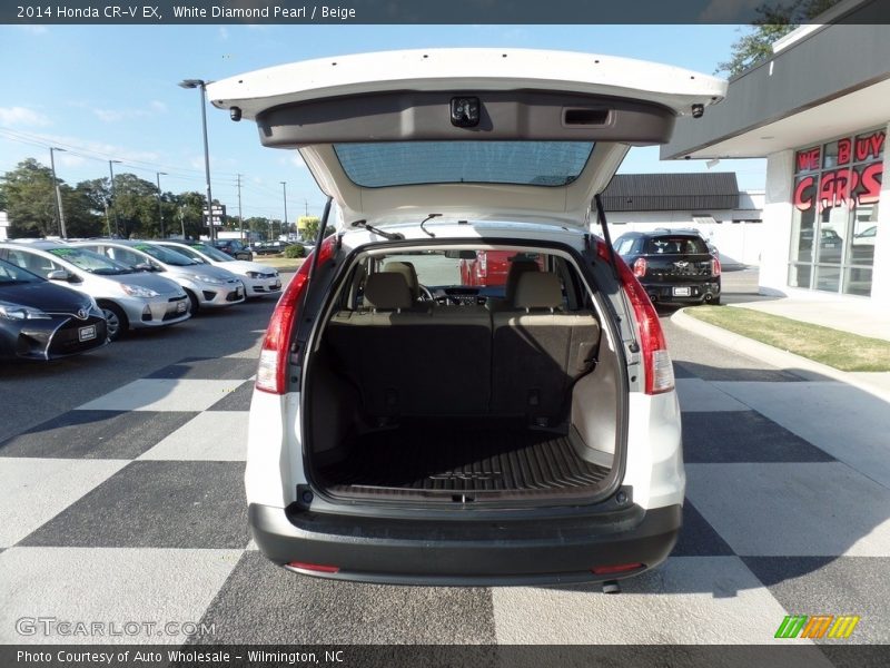White Diamond Pearl / Beige 2014 Honda CR-V EX
