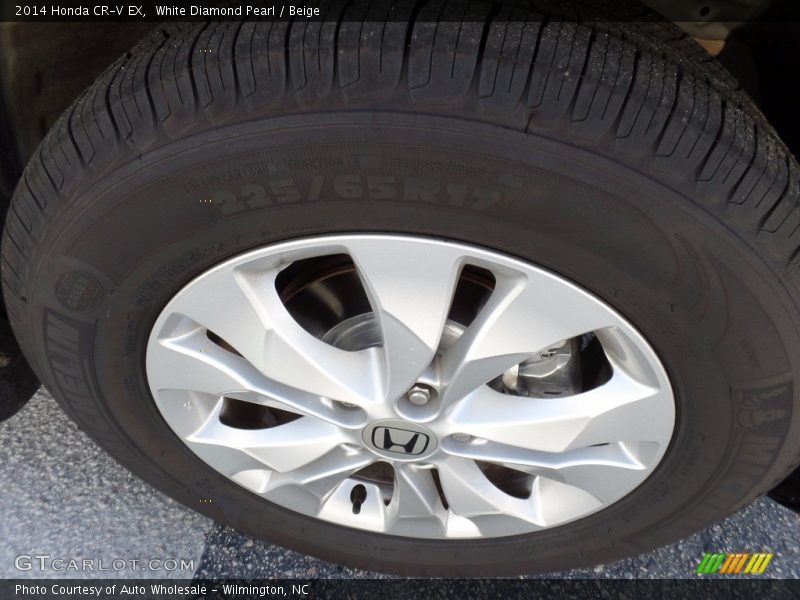 White Diamond Pearl / Beige 2014 Honda CR-V EX