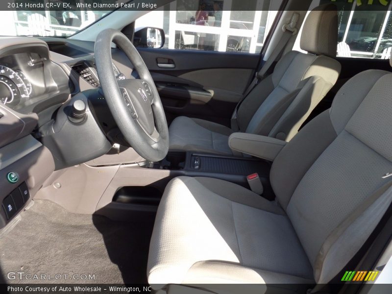 White Diamond Pearl / Beige 2014 Honda CR-V EX