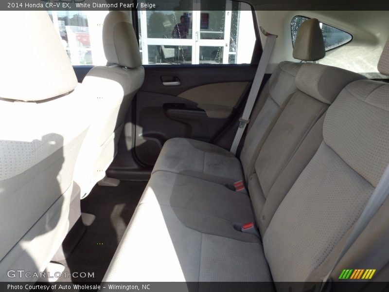 White Diamond Pearl / Beige 2014 Honda CR-V EX