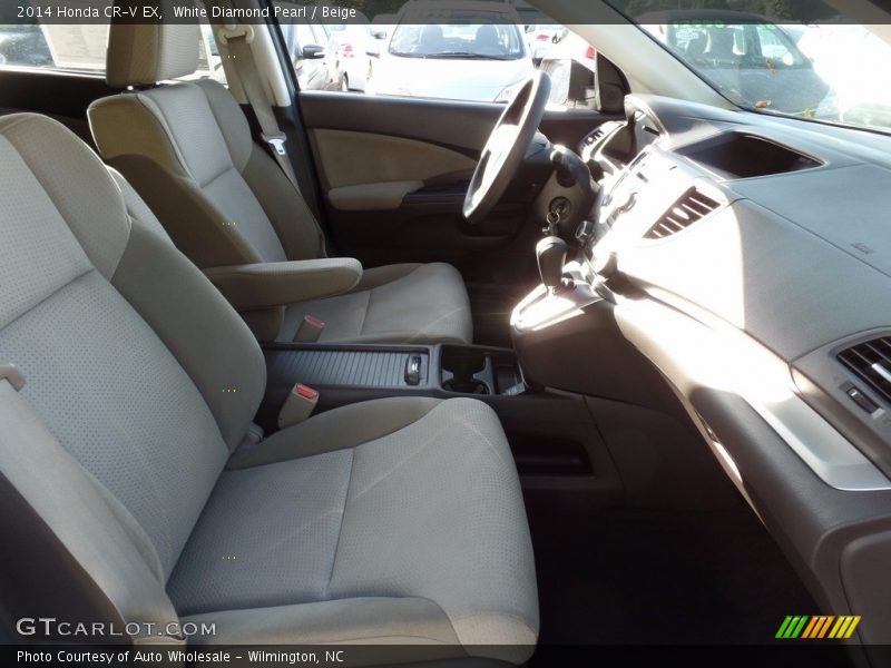 White Diamond Pearl / Beige 2014 Honda CR-V EX