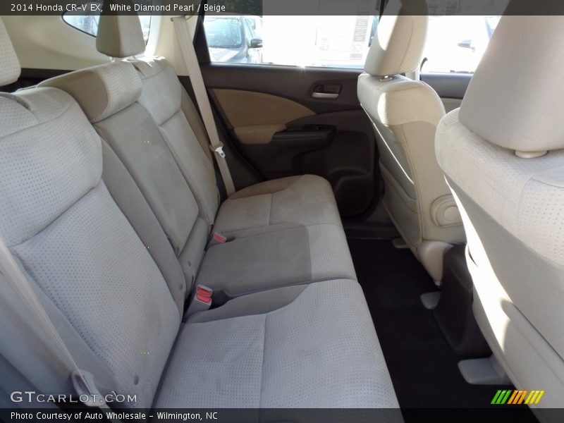White Diamond Pearl / Beige 2014 Honda CR-V EX