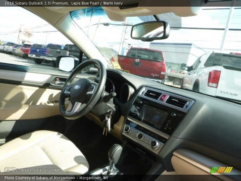 Lapis Blue Pearl / Warm Ivory 2016 Subaru Outback 2.5i Premium