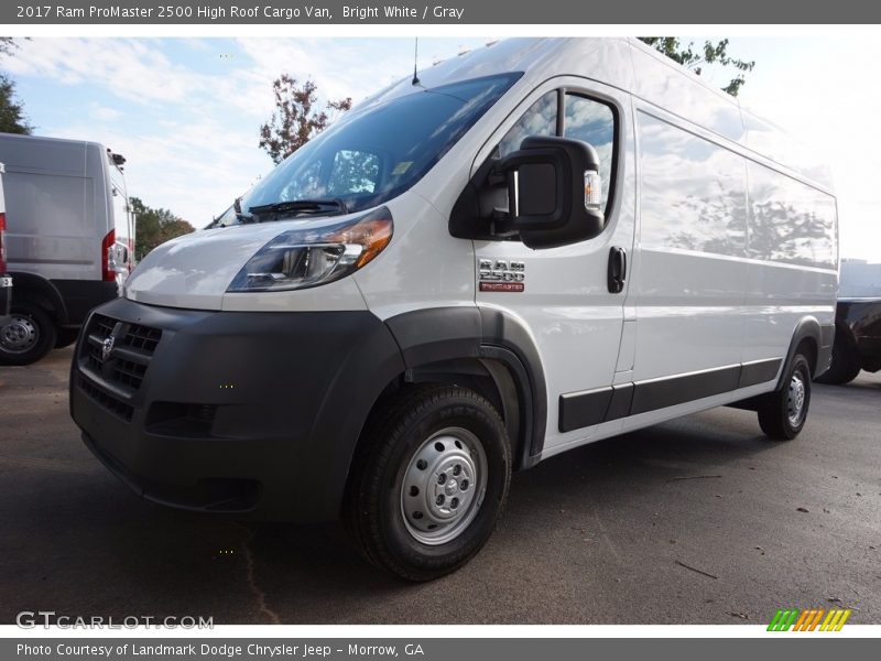 Bright White / Gray 2017 Ram ProMaster 2500 High Roof Cargo Van