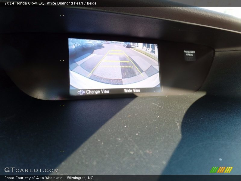 White Diamond Pearl / Beige 2014 Honda CR-V EX