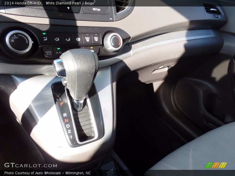 White Diamond Pearl / Beige 2014 Honda CR-V EX