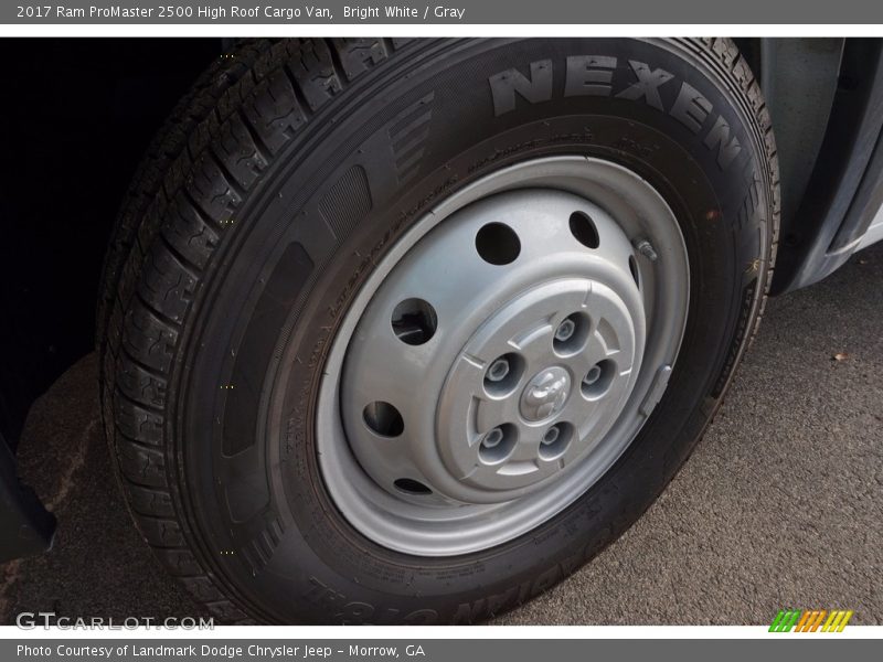 Bright White / Gray 2017 Ram ProMaster 2500 High Roof Cargo Van