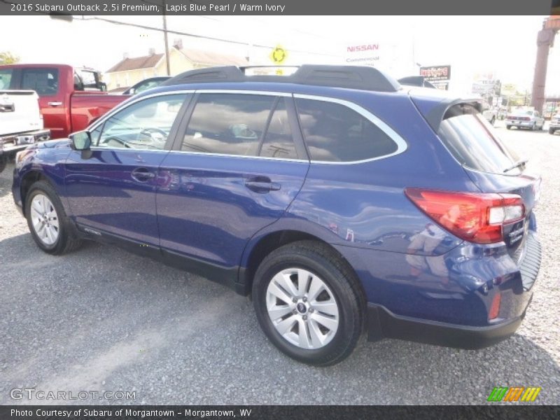 Lapis Blue Pearl / Warm Ivory 2016 Subaru Outback 2.5i Premium