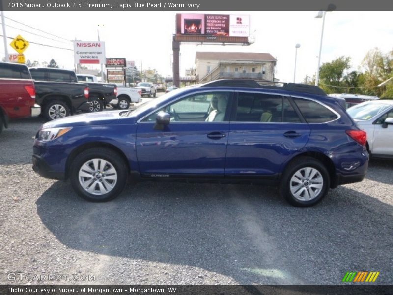 Lapis Blue Pearl / Warm Ivory 2016 Subaru Outback 2.5i Premium