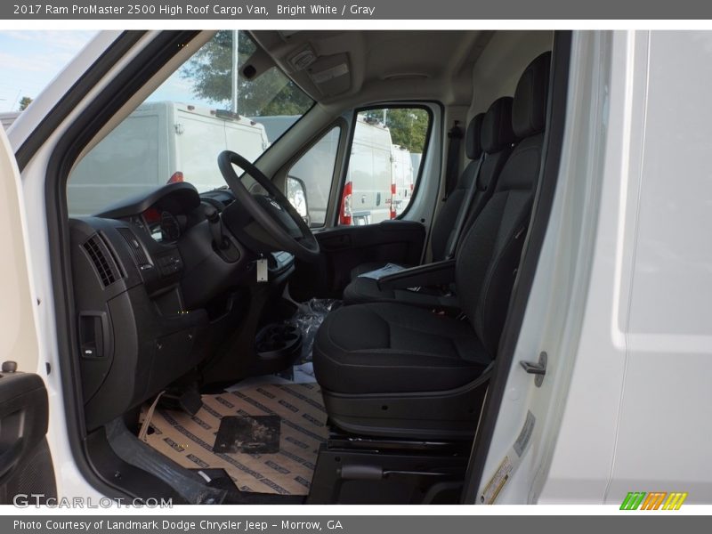Bright White / Gray 2017 Ram ProMaster 2500 High Roof Cargo Van