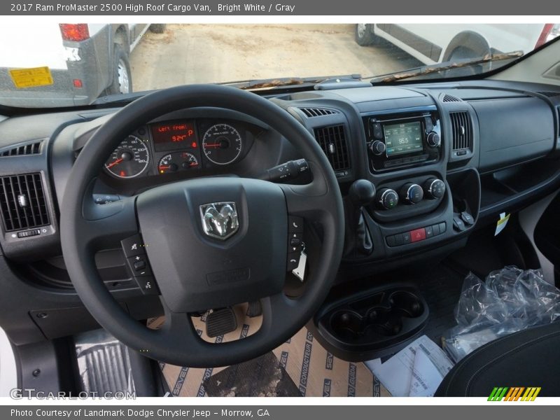 Bright White / Gray 2017 Ram ProMaster 2500 High Roof Cargo Van