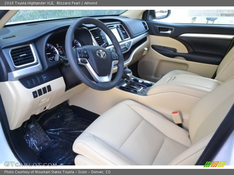 Blizzard Pearl / Almond 2016 Toyota Highlander XLE