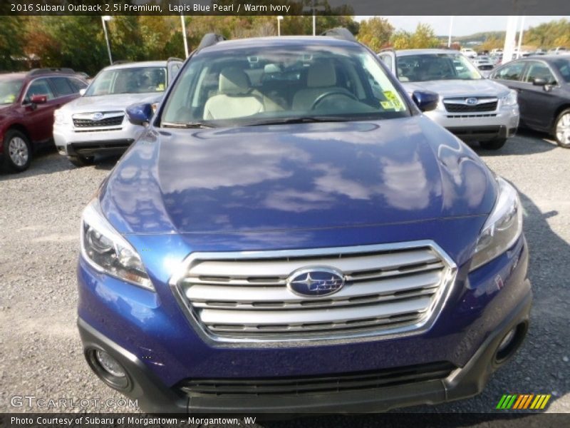 Lapis Blue Pearl / Warm Ivory 2016 Subaru Outback 2.5i Premium