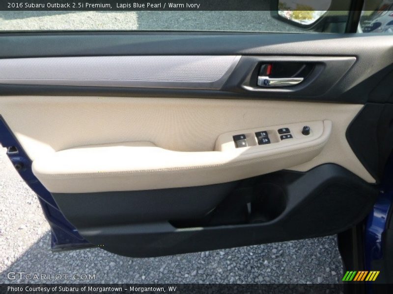 Lapis Blue Pearl / Warm Ivory 2016 Subaru Outback 2.5i Premium