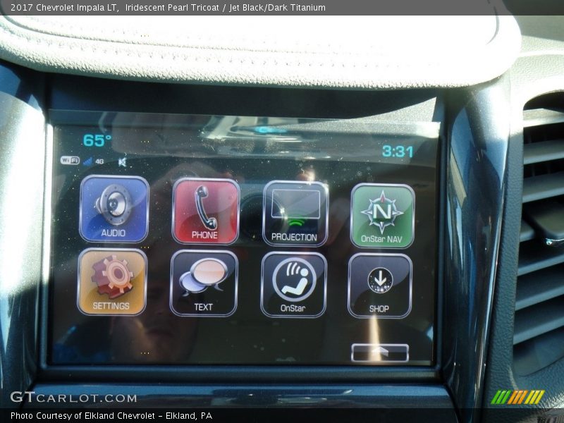 Iridescent Pearl Tricoat / Jet Black/Dark Titanium 2017 Chevrolet Impala LT