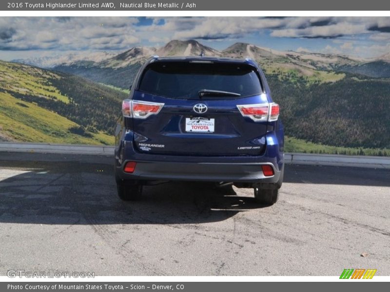 Nautical Blue Metallic / Ash 2016 Toyota Highlander Limited AWD