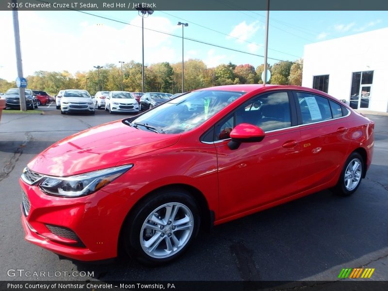 Red Hot / Jet Black 2016 Chevrolet Cruze LT Sedan