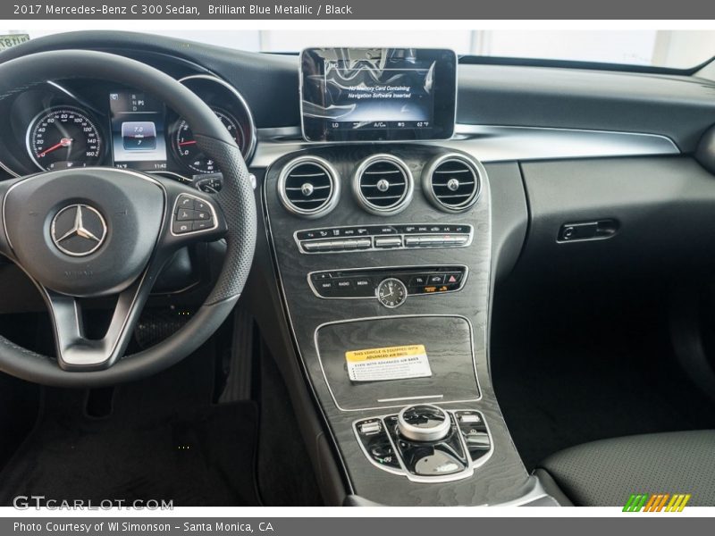 Brilliant Blue Metallic / Black 2017 Mercedes-Benz C 300 Sedan