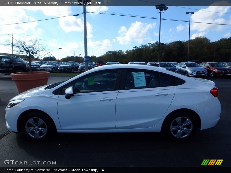 Summit White / Jet Black 2016 Chevrolet Cruze LS Sedan